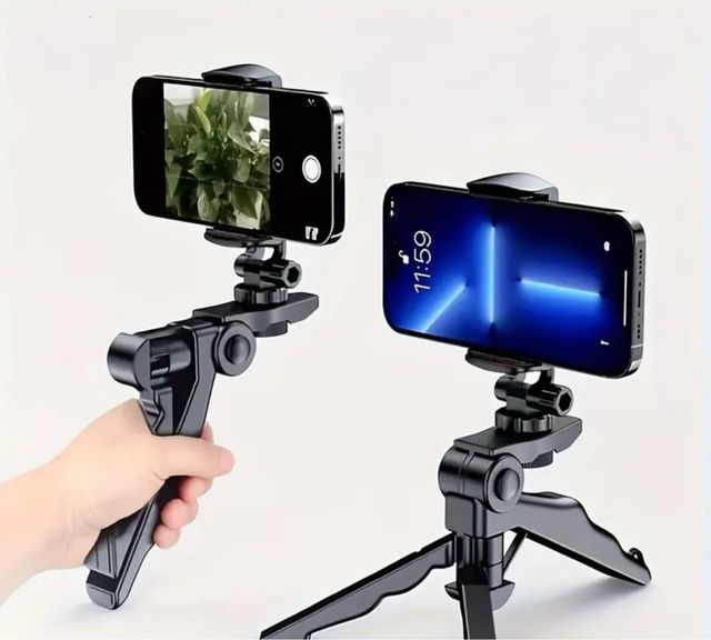 Trípode Profesional Móvil y Cámara