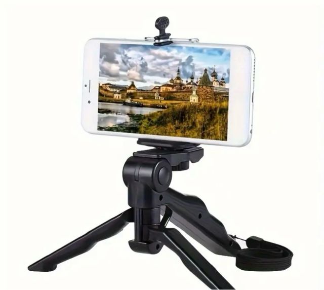 Trípode Profesional Móvil y Cámara