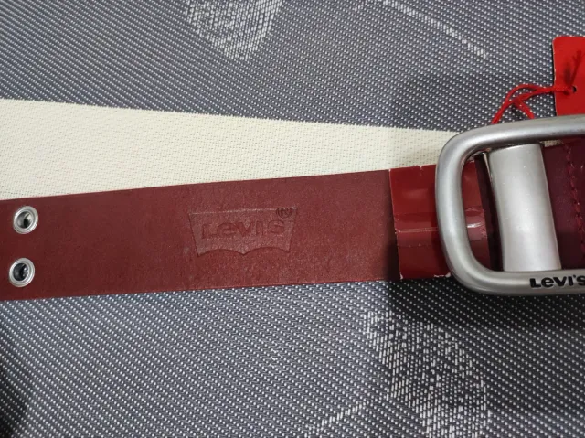 Cintura Levi's Borgogna Occhielli Regolabile