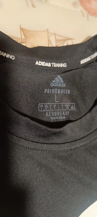 Camiseta Adidas Negra super transpirable