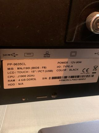 TPV Táctil FEC 15 + Impresora de tickets+ cajón