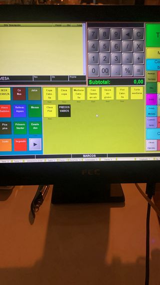 TPV Táctil FEC 15 + Impresora de tickets+ cajón