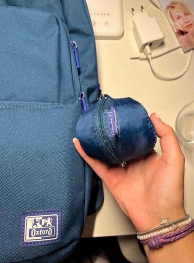 NUOVA Borsa Oxford Blu e IMPERMEABILE
