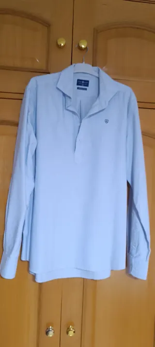 Camisa Álvaro Moreno Azul Manga Larga