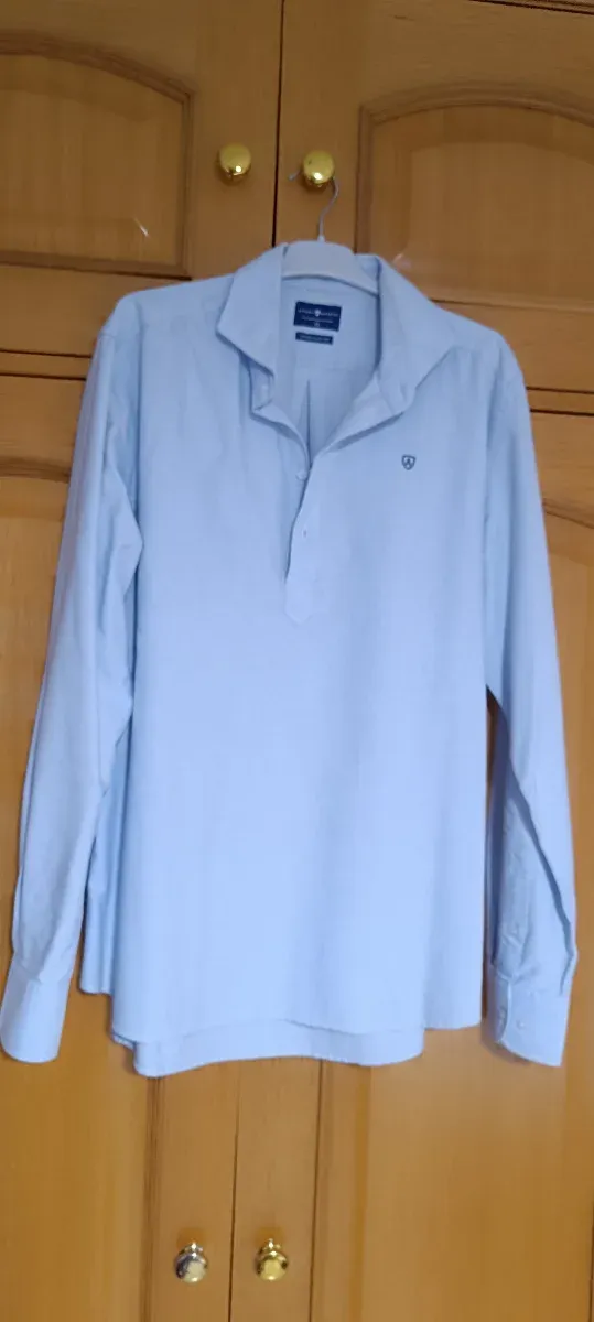 Camisa Álvaro Moreno Azul Manga Larga