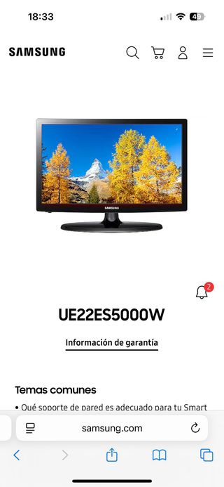TV SAMSUNG UE22ES5000W - 22”