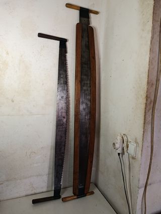 Pareja Sierras / Serruchos Tronzadoras Antiguas