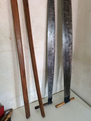 Pareja Sierras / Serruchos Tronzadoras Antiguas