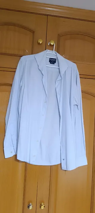 Camisa Silbon Azul Traje hombre