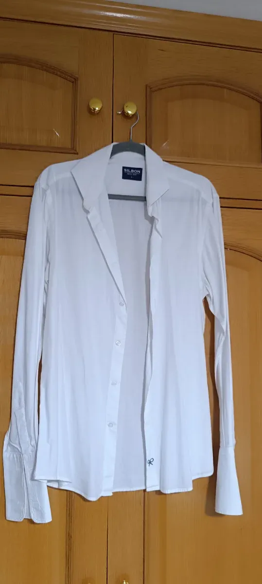 Camisa de vestir SILBON blanca