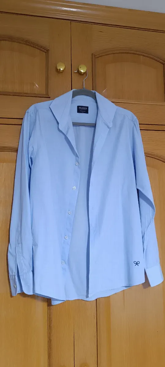 Camisa Silbon Azul Vestir