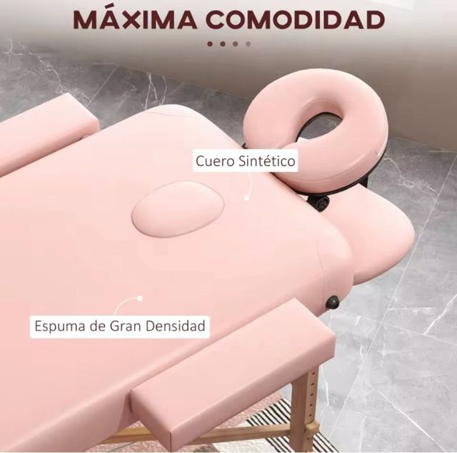 Camilla masajes color rosa. Nueva.