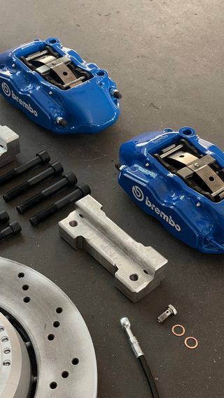 Suportes adaptação travagem feitos por medida