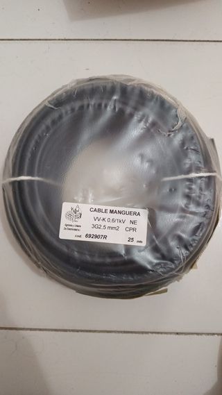 Cable Manguera 0.6/1kV 3G2.5mm² CPR 25m