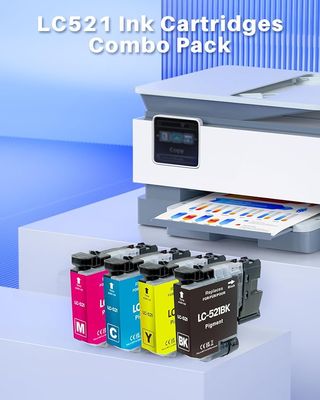 INK4U LC521 4x Tinta con Chip Brother DCP-J1260W