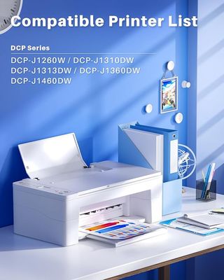 INK4U LC521 4x Tinta con Chip Brother DCP-J1260W