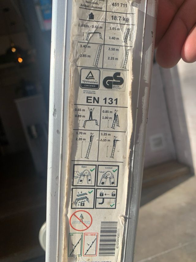 Escalera TREPPE plegable 3,8m