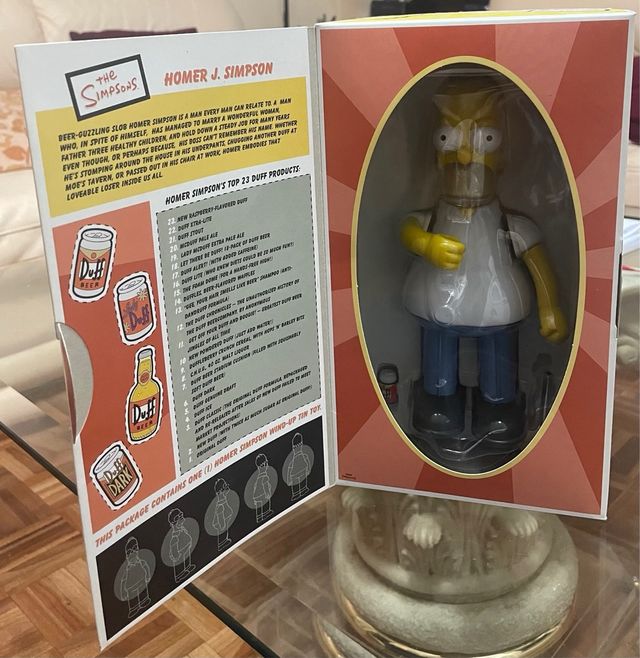 Figura Homer Simpson Tin Action Toy