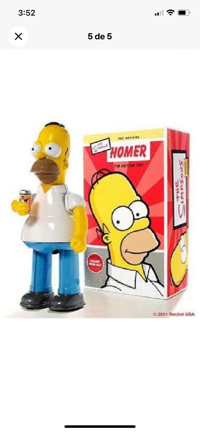 Figura Homer Simpson Tin Action Toy
