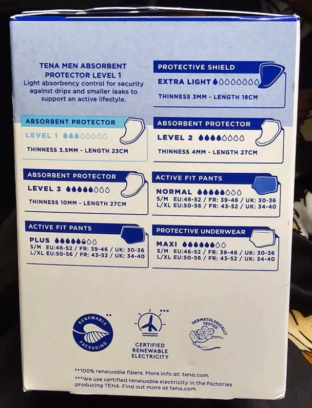 Tena Men Active Fit Nivel 1 (12 unidades)