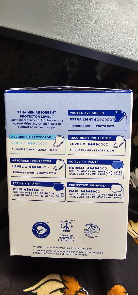 Tena Men Active Fit Nivel 1 (12 unidades)