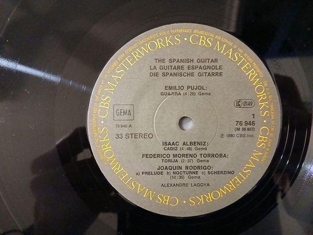 Alexandre Lagoya - Masterworks - VINILO IMPOLUTO -