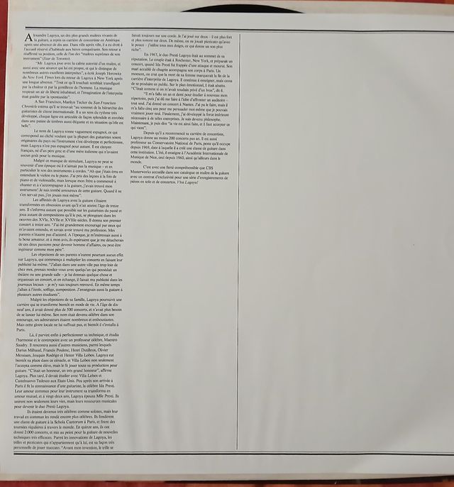 Alexandre Lagoya - Masterworks - VINILO IMPOLUTO -