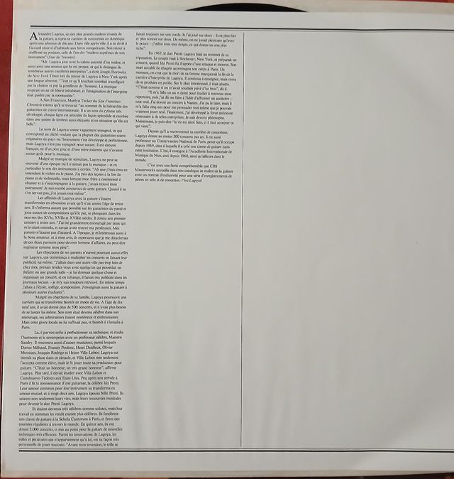 Alexandre Lagoya - Masterworks - VINILO IMPOLUTO -