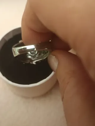 Anillo Plata Morado con Circonitas