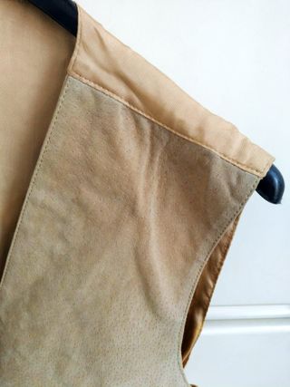 Gilet donna Vintage Vera Pelle/camoscio Beige L