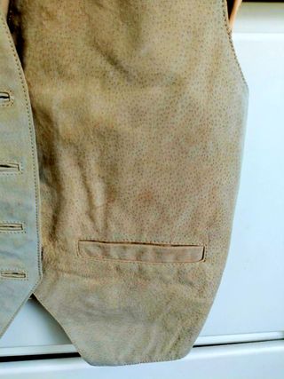 Gilet donna Vintage Vera Pelle/camoscio Beige L