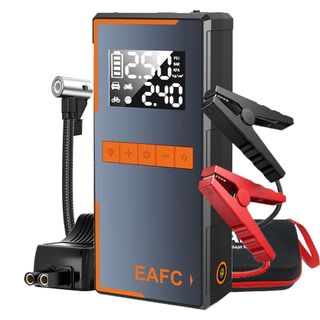 Arrancador Baterias EAFC2 + Compressor aire 1200A 12V 20.000mah, Arrancador de batería de coche 4 en 1, bomba de aire, iluminación del Banco de energía, compresor de aire portátil, arrancadores de...