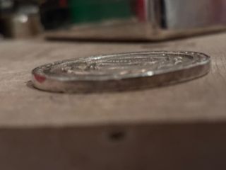 Medalla Antigua Plata Maciza 70gr Granada,en mano