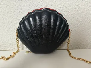 Bolso fiesta lentejuelas negro y dorado