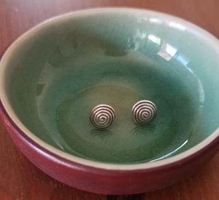 Pendientes plata espiral