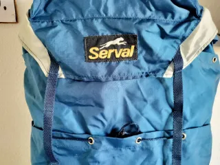 Mochila Serval 1986 Gran Capacidad Azul/Roja