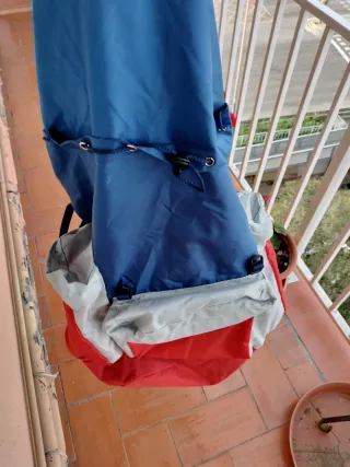 Mochila Serval 1986 Gran Capacidad Azul/Roja