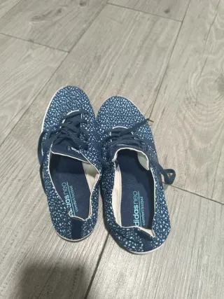 Zapatillas Adidas Mujer Azul y Blanco