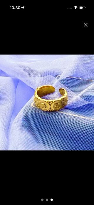 JOYA ANILLO LÁMINA ORO