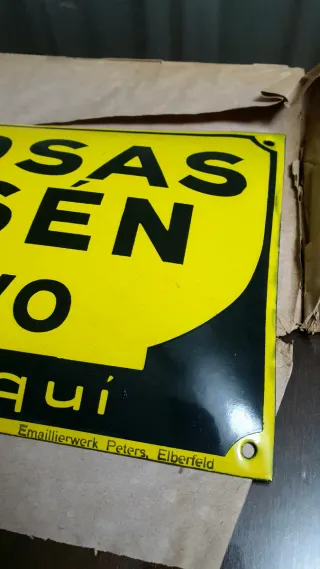 Cartel metálico vintage de Gaseosas Armisén