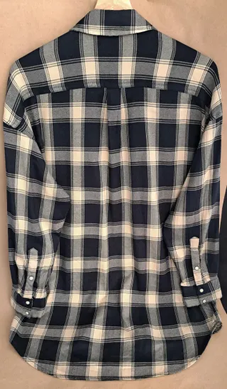 REBAJADA HOY! Camisa Zara cuadros bordada pedrería
