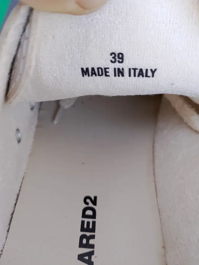 Sneakers Dsquared2 Donna Beige/Bianco Tg 39