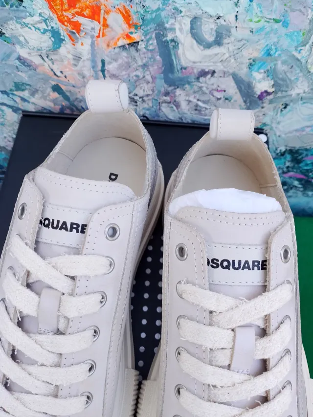 Sneakers Dsquared2 Donna Beige/Bianco Tg 39