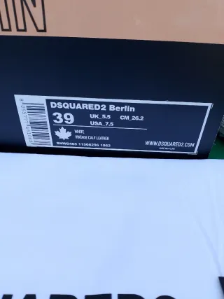 Sneakers Dsquared2 Donna Beige/Bianco Tg 39