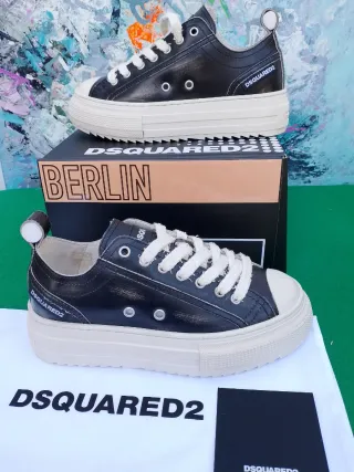 Sneakers Dsquared2 Donna Nere Tg 36