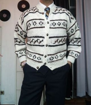 Maglione Lanificio Vintage - Beige e Marrone