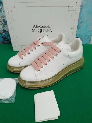 Sneakers Alexander McQueen Donna Oro Bianco 39.5