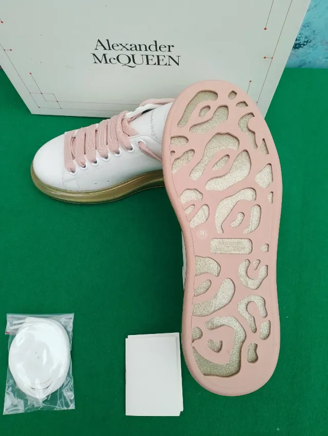 Sneakers Alexander McQueen Donna Oro Bianco 39.5