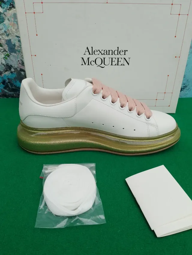 Sneakers Alexander McQueen Donna Oro Bianco 39.5