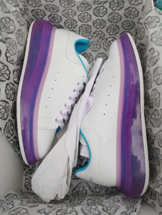 Sneakers Alexander McQueen bianche viola 40